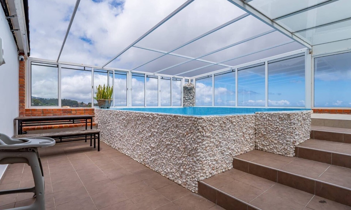 Canico Apartment | Bungalow 'Private House Ocean View - 2' with Shared Pool, Garden and Wi-Fi