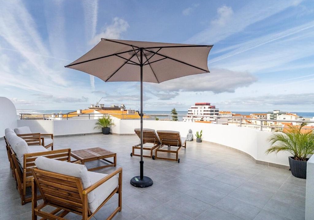 Figueira da Foz Apartment | Ocean View Penthouse Studio with 70m2 PrivateTerrace