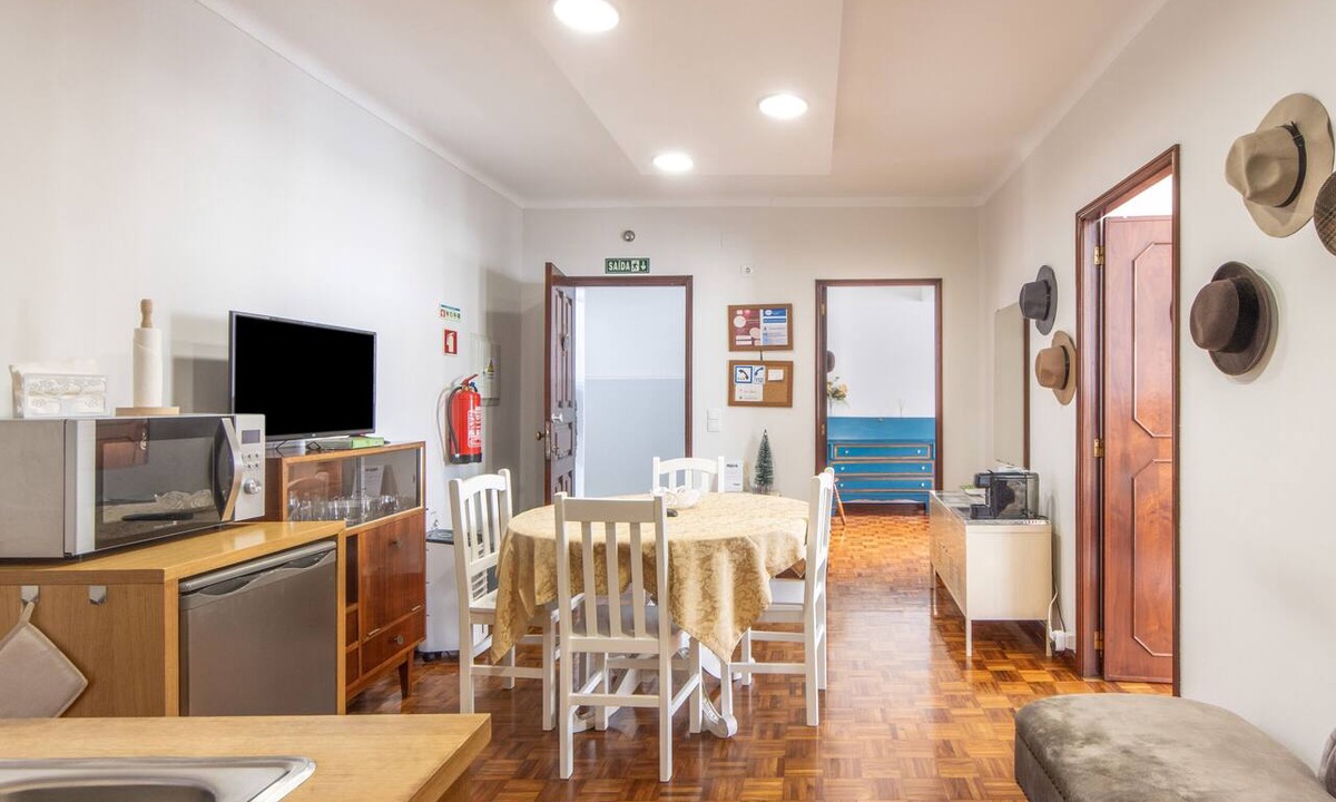 Sao Joao da Madeira Apartment | 'Praça AL T2' Apartment with Mountain View, Wi-Fi and Air Conditioning