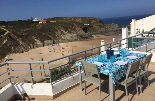 Zambujeira do Mar Apartment | Charming, beachfront with huge sun roof overlooking the beach