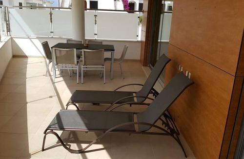 Olhos D'Agua Apartment | Frontline apartment block with Sea views. Apartment has a large private balcony.