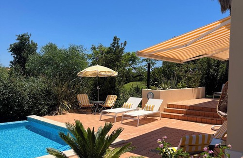 Salicos Villa | Large detached three bedroom villa with heated infinity pool and BBQ area.