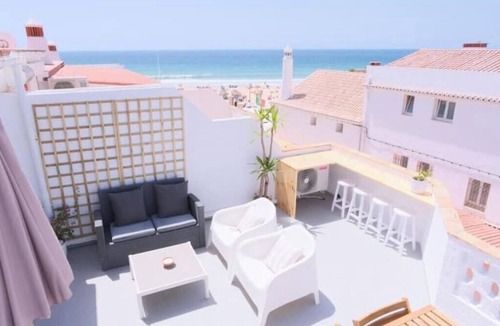Praia da Luz Condo | Praia da Luz: Terrace with Ocean Views and Close to the Beach
