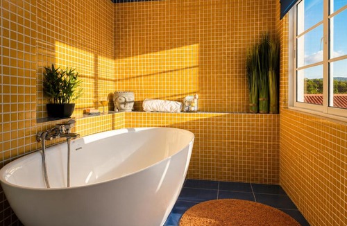 Ribeira Grande Villa | Quinta do Sol Ocean Villa with Spa Bath & Volcano Views