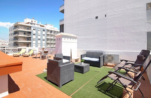 Olhao Apartment | Rooftop Apartment Blue Ocean with Private Open Terrace, Balcony & Wi-Fi