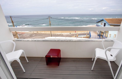 Ribamar Apartment | Room 'Vista Mar 2' with Balcony and Wi-Fi