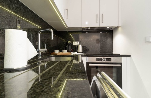 Lisbon Old Town Apartment | Savory Black Apartment, Sete Rios, Lisbon!New!