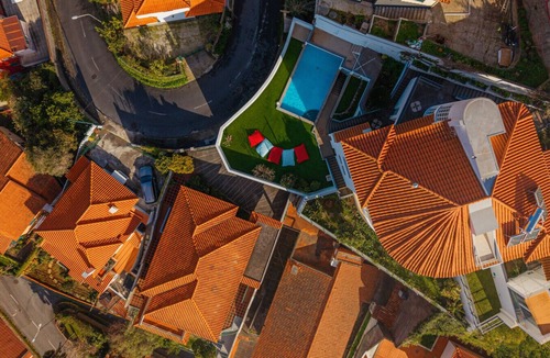 Sao Goncalo Apartment | Sky Loft: Ocean Views, Private Fireplace & Pool