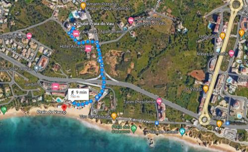 Portimao Apartment | Vau Beach-Sea View-AC-600m to Vau Beach-Pool