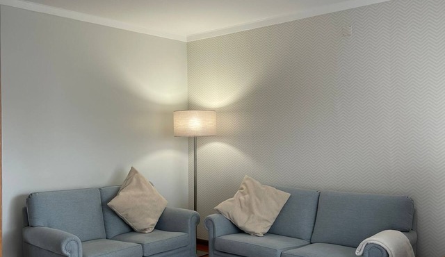 A house that sleeps 6, located 100 meters from the beach and a 20-minute train ride from Porto's historic center. in Arcozelo