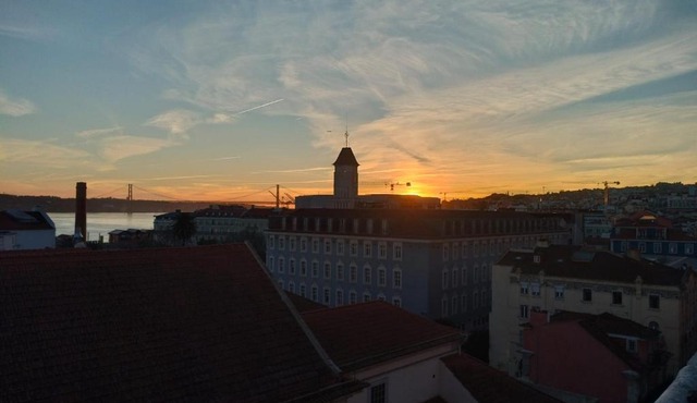 A Terrace on a Topfloor with a View