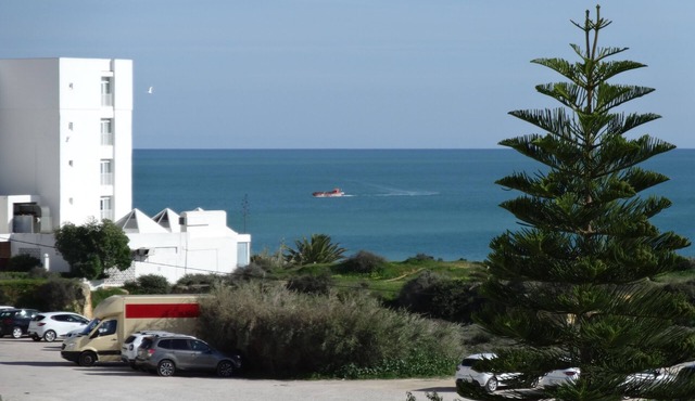 A very well-maintained and well-equipped apartment located on a beautiful beach in Armação de Pêra