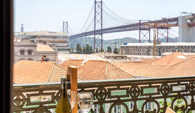 Bridge View Balcony, near LX Factory in Lisbon