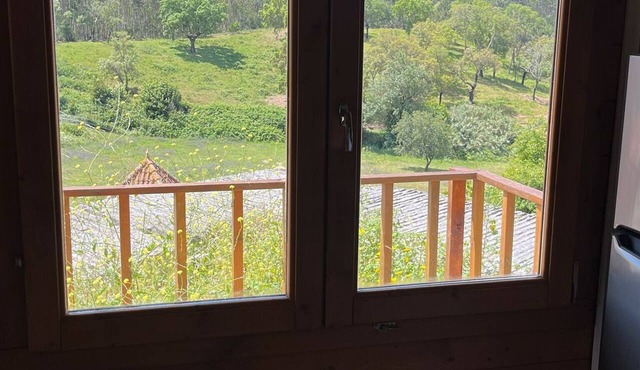 Chalet 'Valley View' with Shared Pool, Shared Garden and Wi-Fi