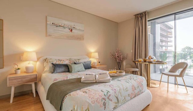 Elegant Studio w/Balcony & Garage by HostWise