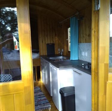 Gypsy caravan op de camping