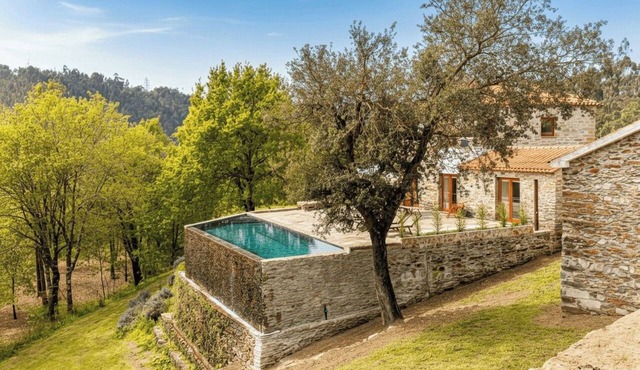 Private Villa with a Natural Pool Next to the Douro River in Gondomar