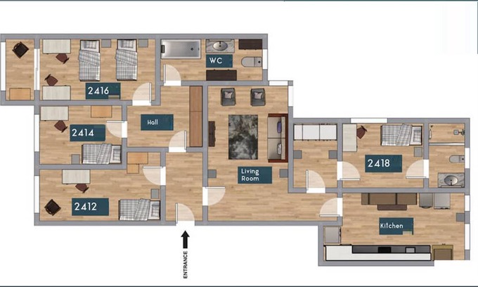 Sao Domingos de Benfica Resort | Private room ∙ 1 bedroom ∙ 1 guest