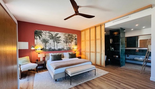 Luxury Double Room, 1 King Bed, Bathtub, Vineyard View