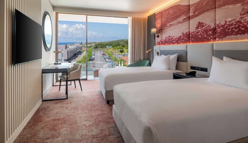 Room, 2 Twin Beds, Sea View
