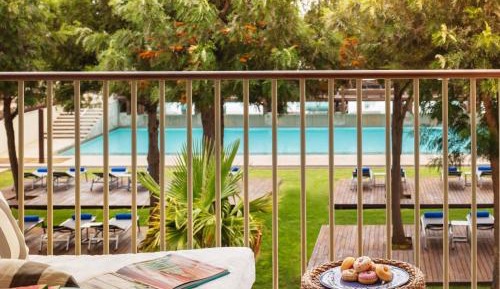 Deluxe Twin Room with Balcony and Pool View