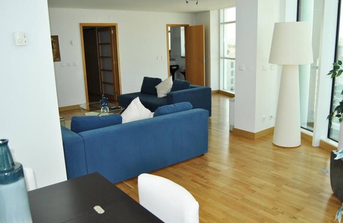 Parque das Nacoes Apartment | High Floor Apartment in Tower with Panoramic Balcony Over Rio EXPO09