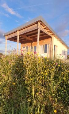 Gemütliches Holzhaus 2 auf der Quinta Oak Tree Land mit Weitblick & Pool